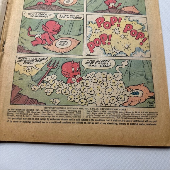 Hot Stuff Sizzlers #39 VTG Comic Book Nov 1969 Harvey Comics - Picture 5 of 6